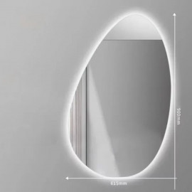 Зеркало-капля с задней фоновой светодиодной LED-подсветкой Верано-2 