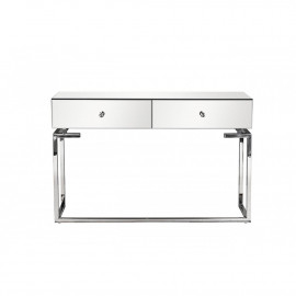 Консоль зеркальная с двумя ящиками 120*35*77см KFG075  